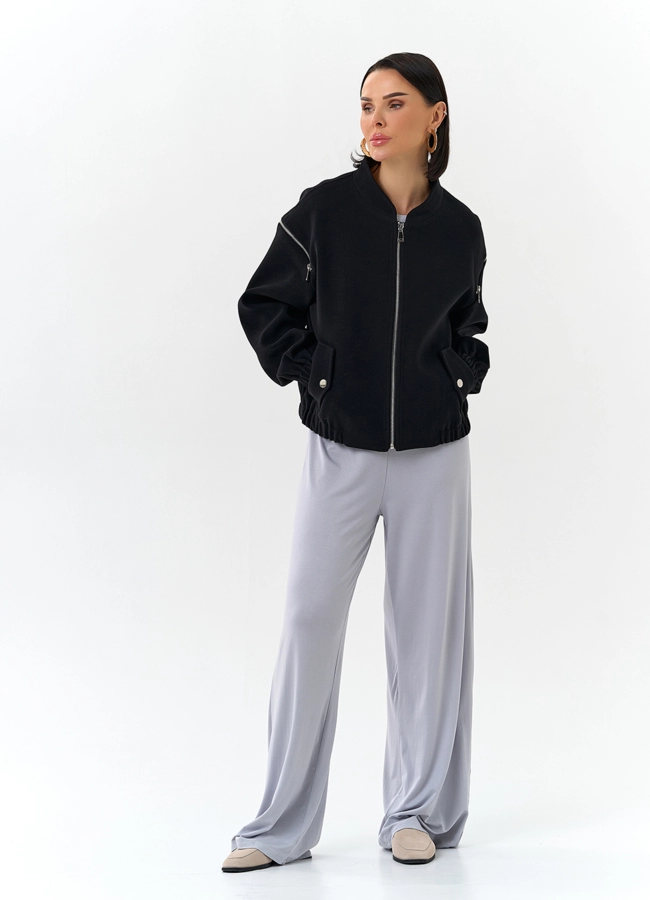 Женское короткое пальто бомбер модель № 32682 в кредит