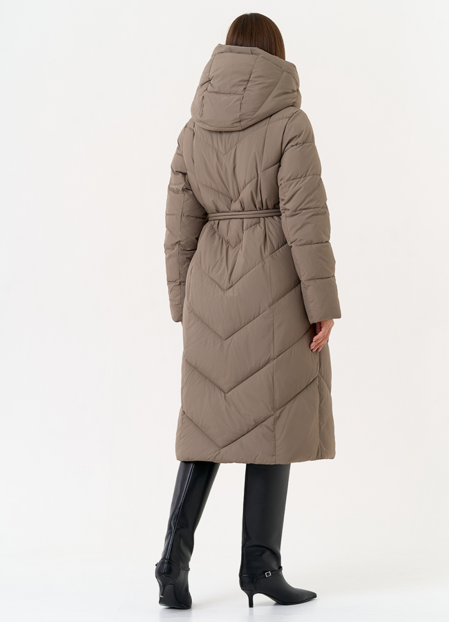 фото Женский пуховик с капюшоном модель № 31601