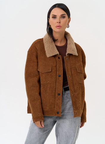 Женская дубленка - "рубашка"