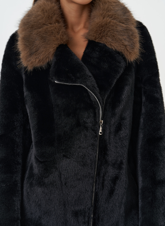 Куртка "косуха" из эко меха