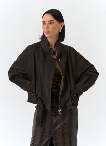 Женская двухсторонняя куртка из натуральной кожи Женская двухсторонняя куртка из натуральной кожи