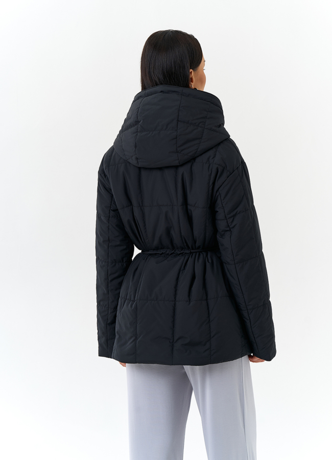 фото Женская куртка с контрастным воротником модель № 32563