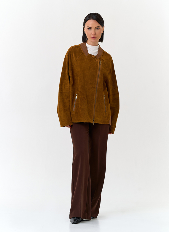 Женская куртка из натуральной замши