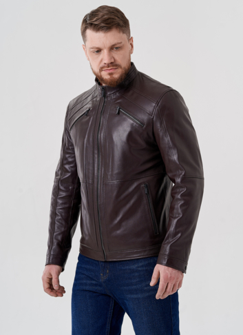 Мужская кожаная куртка 