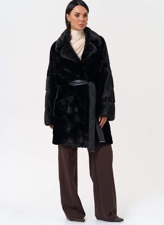 Шуба с английским воротником