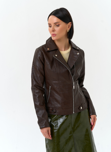 Женская куртка косуха из эко кожи