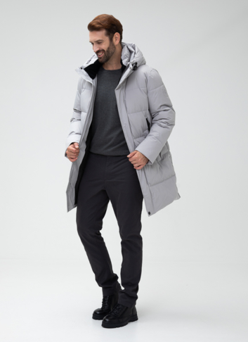 Мужской пуховик с капюшоном 