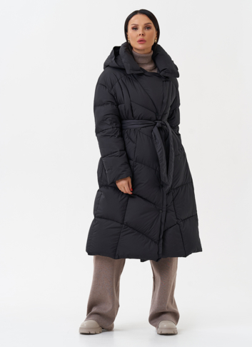 Женский пуховик с капюшоном 