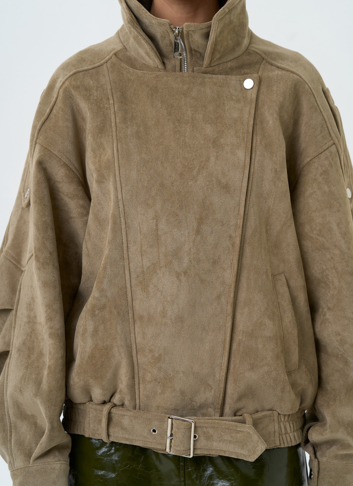 Женская куртка из эко замши