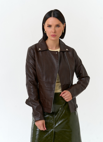 Женская куртка косуха из эко кожи