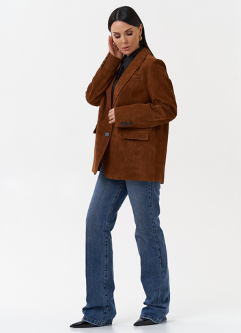 Женский замшевый жакет