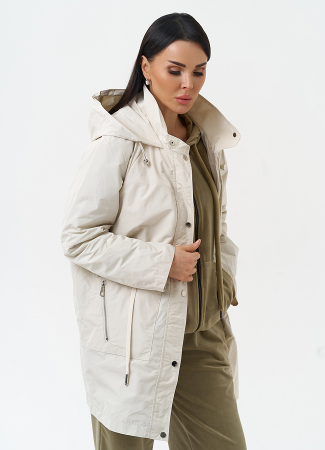 Плащ женский с капюшоном модель № 30041 универмаг малина