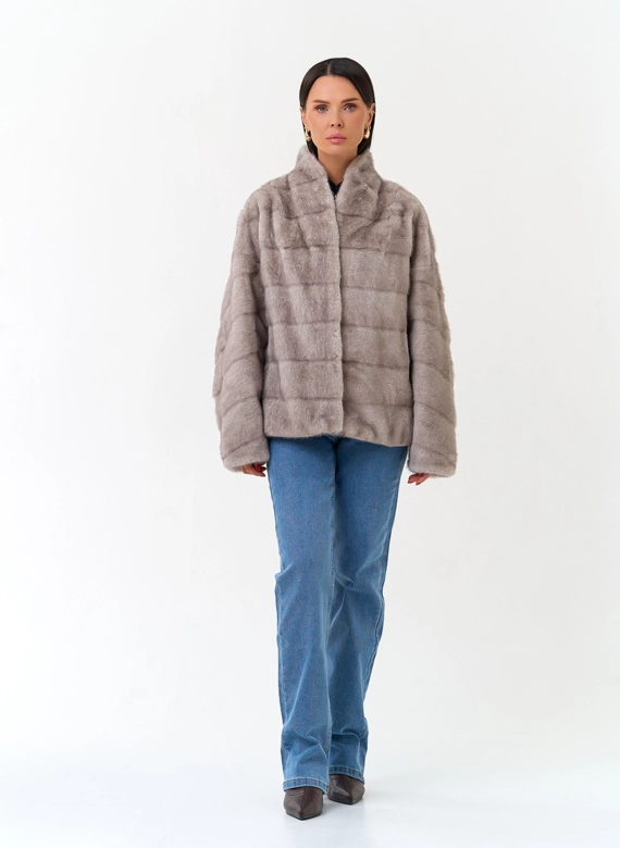 Женская шуба из эко меха