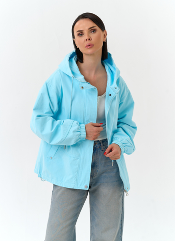 Женская ветровка с капюшоном 